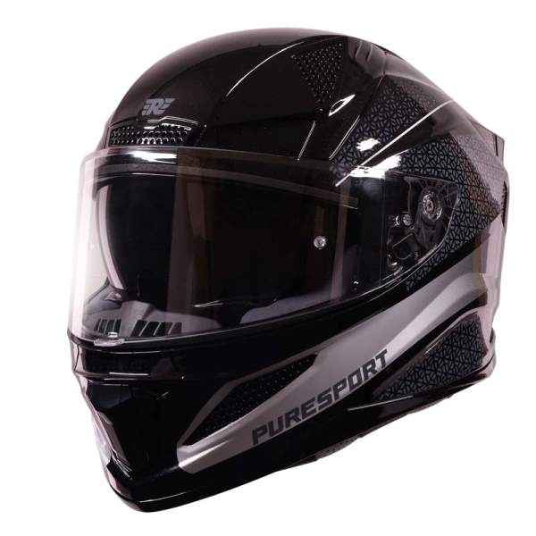 Royal Enfield Crossair Puresport Gradient Full Face Helmet Gloss Grey