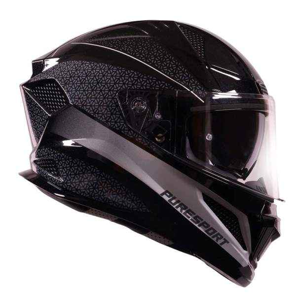 Royal Enfield Crossair Puresport Gradient Full Face Helmet Gloss Grey