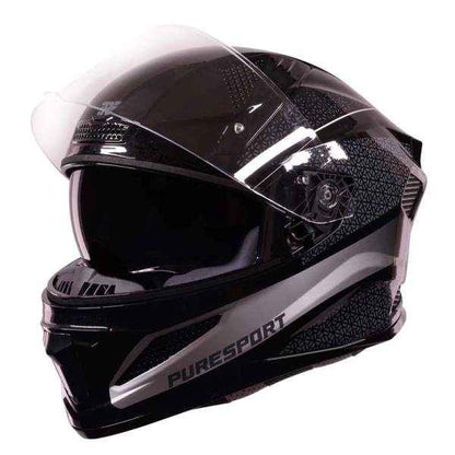 Royal Enfield Crossair Puresport Gradient Full Face Helmet Gloss Grey