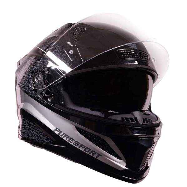 Royal Enfield Crossair Puresport Gradient Full Face Helmet Gloss Grey
