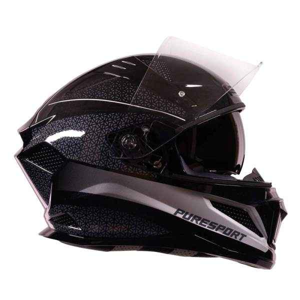 Royal Enfield Crossair Puresport Gradient Full Face Helmet Gloss Grey