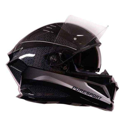 Royal Enfield Crossair Puresport Gradient Full Face Helmet Gloss Grey