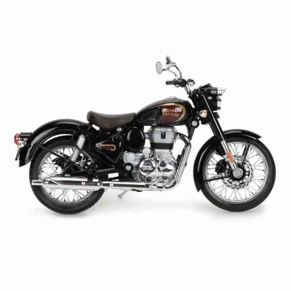 Royal Enfield Gears Classic 350 Signals Scale Model 1:12 Halcyon Black