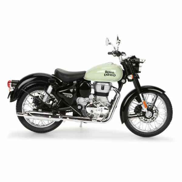 Royal Enfield Gears Classic 350 Signals Scale Model 1:12 Redditch Green