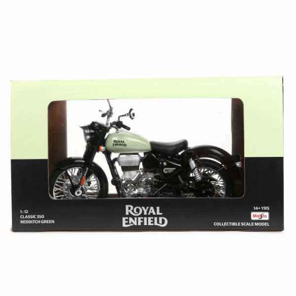 Royal Enfield Gears Classic 350 Signals Scale Model 1:12 Redditch Green