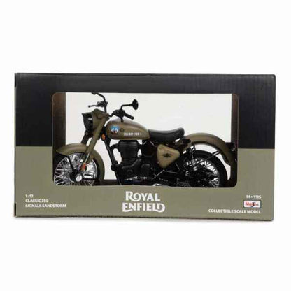 Royal Enfield Gears Classic 350 Signals Scale Model 1:12 Sandstorm