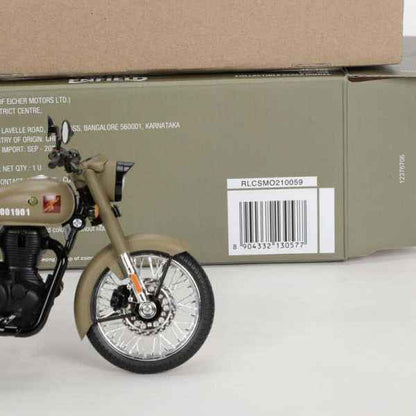 Royal Enfield Gears Classic 350 Signals Scale Model 1:12 Sandstorm