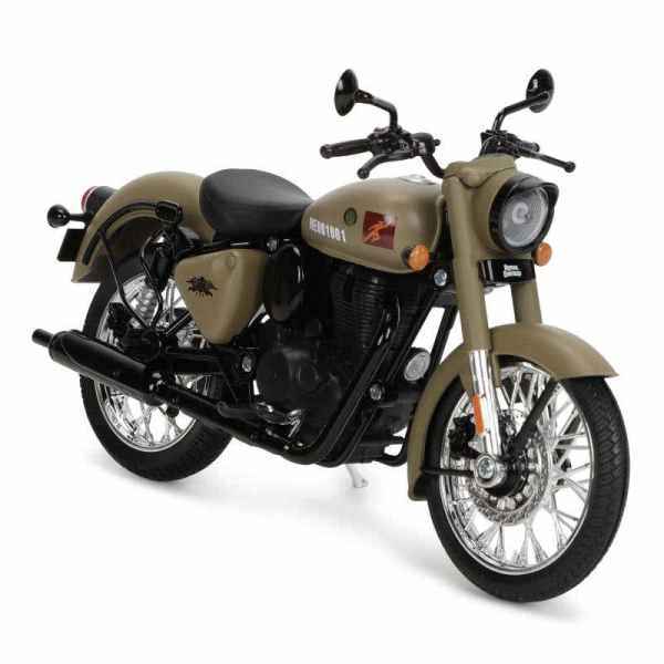 Royal Enfield Gears Classic 350 Signals Scale Model 1:12 Sandstorm