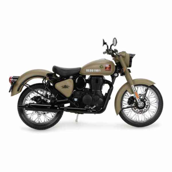 Royal Enfield Gears Classic 350 Signals Scale Model 1:12 Sandstorm