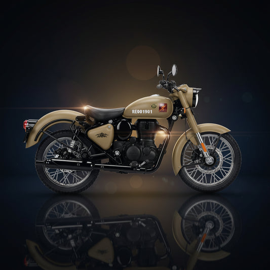 Royal Enfield Gears Classic 350 Signals Scale Model 1:12 Sandstorm
