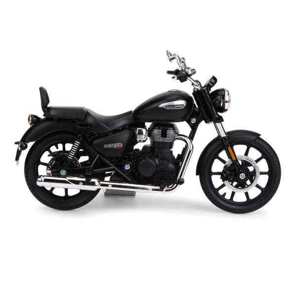 Royal Enfield Gears Meteor 350 Miniature Stellar Black (Scale Model 1:12)