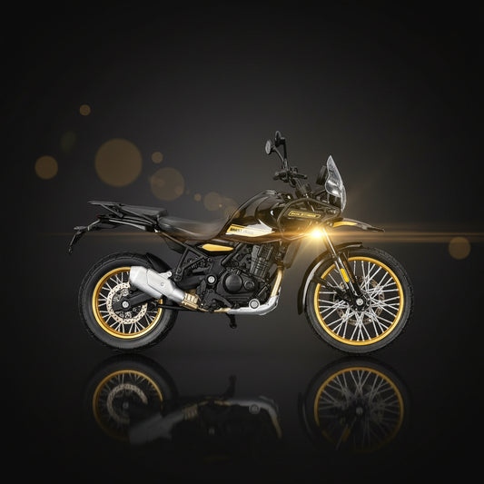 Royal Enfield Gears New Himalayan 450 Scale Model 1:12 Black