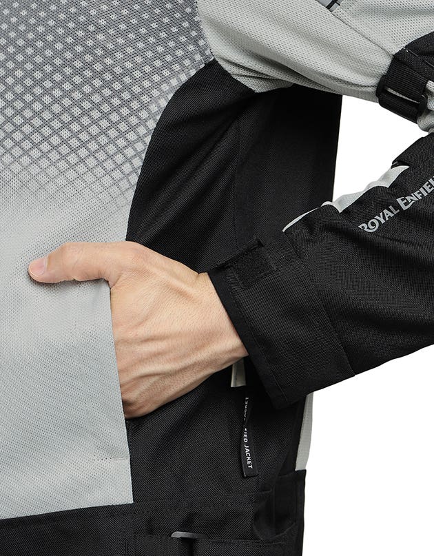 Royal Enfield High Street Eco CE L2 Riding Jacket (Light Grey)