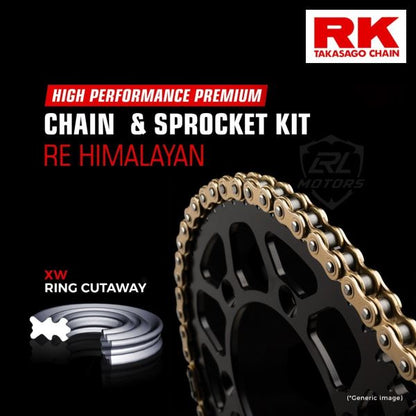 Royal Enfield Himalayan Brass Chain Kit ( RK Japan)