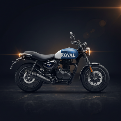 Royal Enfield Hunter 350 Scale Model (Rebel Blue) - RLCSMO260001