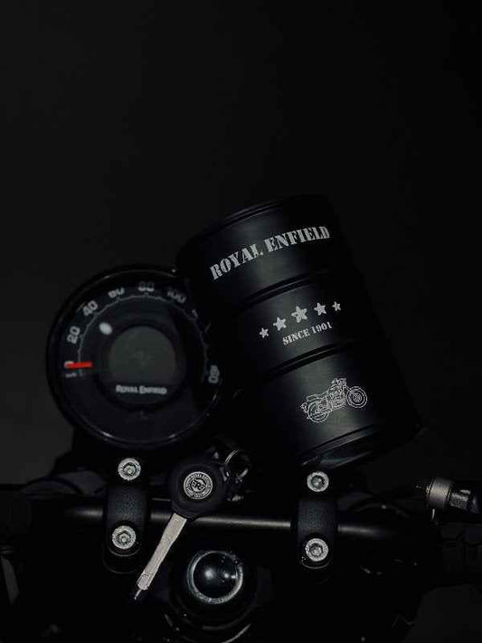 Royal Enfield Iconic Drum Bottle Black
