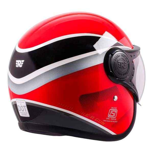 Royal Enfield Jet Open Face Sonic Helmet Red