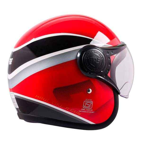 Royal Enfield Jet Open Face Sonic Helmet Red