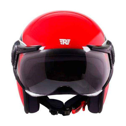 Royal Enfield Jet Open Face Sonic Helmet Red