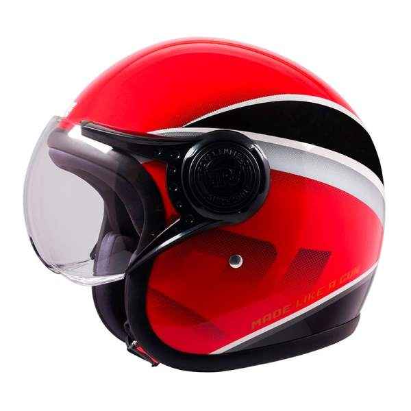 Royal Enfield Jet Open Face Sonic Helmet Red