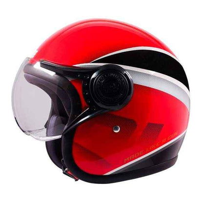 Royal Enfield Jet Open Face Sonic Helmet Red