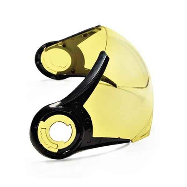 Royal Enfield Jet Visor Yellow Tinted With Plastic Caps