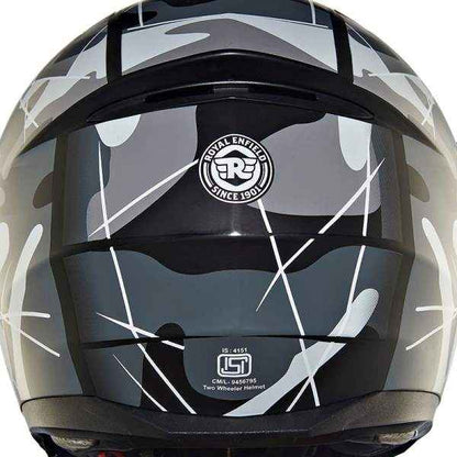Royal Enfield Lightwing Modular Multi Camo Helmet Matt Black & Grey