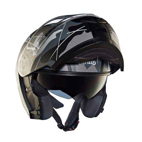 Royal Enfield Lightwing Modular Multi Camo Helmet Matt Black & Grey