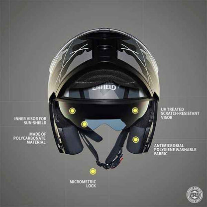 Royal Enfield Lightwing Modular Multi Camo Helmet Matt Black & Grey