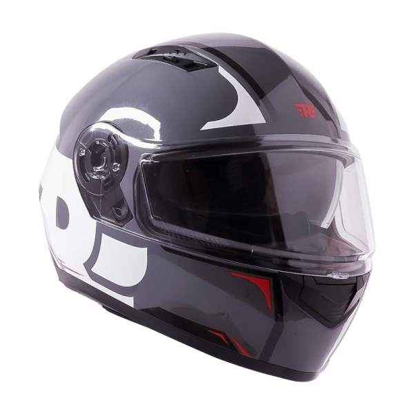 Royal Enfield Lightwing Wing Logo Full Face Helmet Grey