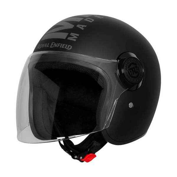 Royal Enfield MLG Copter Face Long Visor Matt Black Helmet