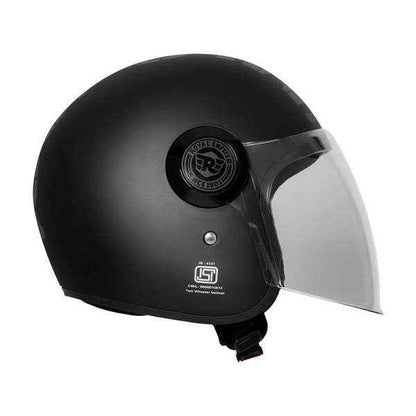 Royal Enfield MLG Copter Face Long Visor Matt Black Helmet