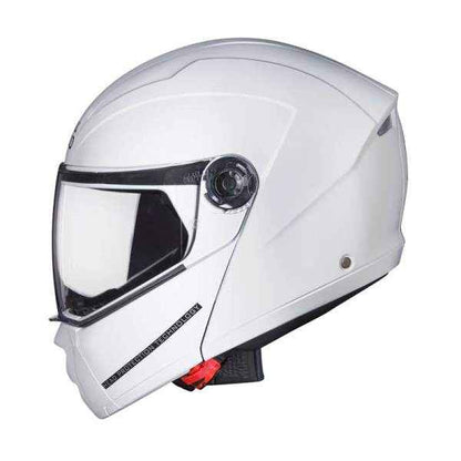 Royal Enfield Modular Adroit Helmet With Clear Visor Gloss White