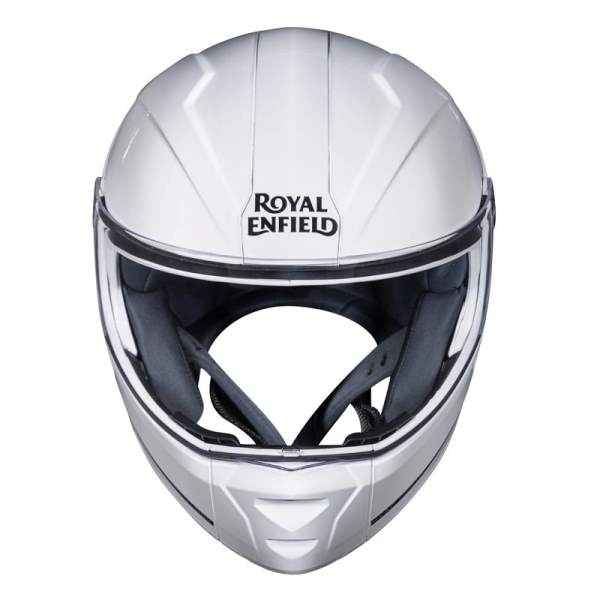 Royal Enfield Modular Adroit Helmet With Clear Visor Gloss White