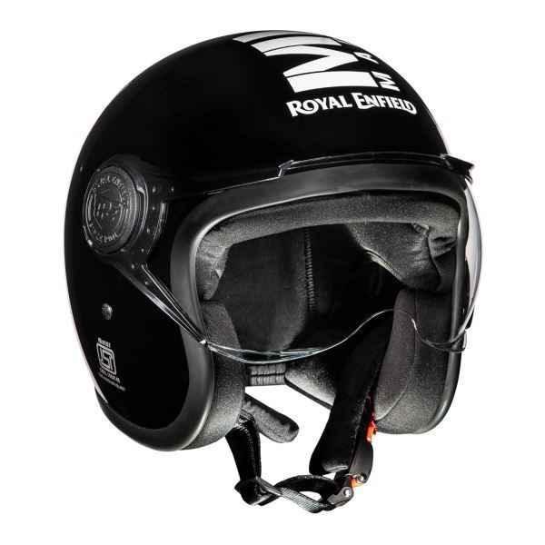 Royal Enfield OP MLG Gloss Black/White Helmet