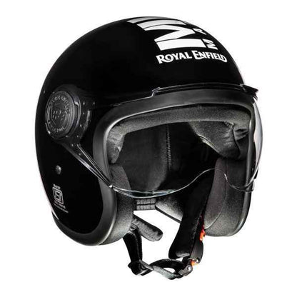 Royal Enfield OP MLG Gloss Black/White Helmet