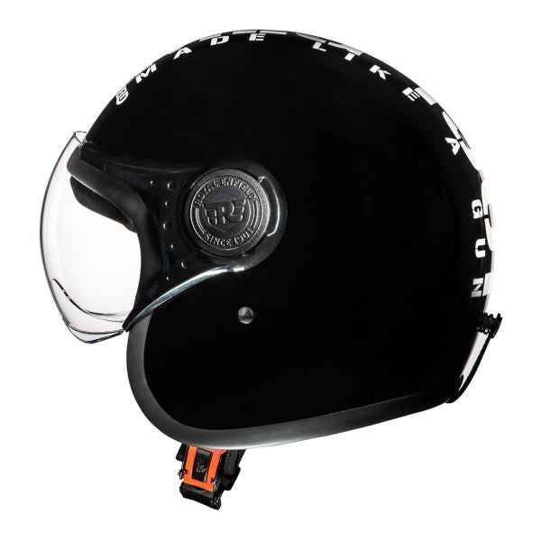 Royal Enfield OP MLG Gloss Black/White Helmet
