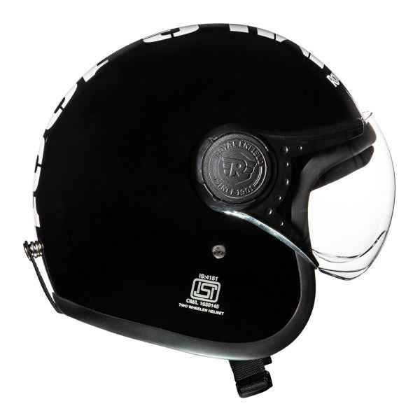 Royal Enfield OP MLG Gloss Black/White Helmet