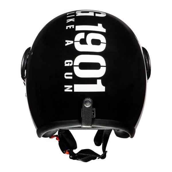 Royal Enfield OP MLG Gloss Black/White Helmet