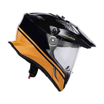 Royal Enfield Optimus Dual Sport Helmet Black & Gold Helmet