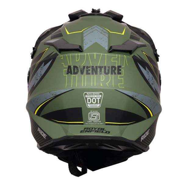 Royal Enfield Optimus Dual Sport Helmet Green