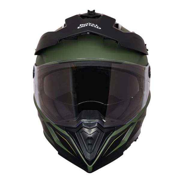 Royal Enfield Optimus Dual Sport Helmet Green
