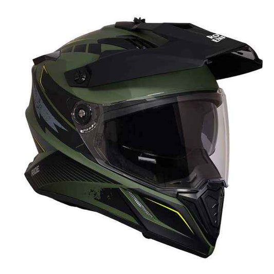 Royal Enfield Optimus Dual Sport Helmet Green