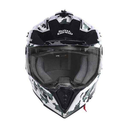 Royal Enfield Optimus Dual Sport Helmet Kamet White