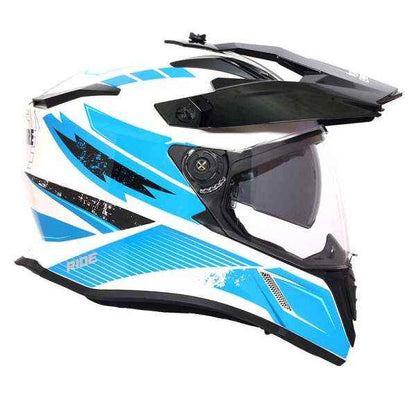 Royal Enfield Optimus Dual Sport Helmet Scuffed Gloss White