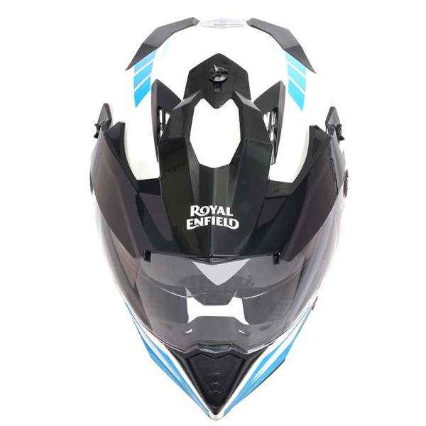 Royal Enfield Optimus Dual Sport Helmet Scuffed Gloss White