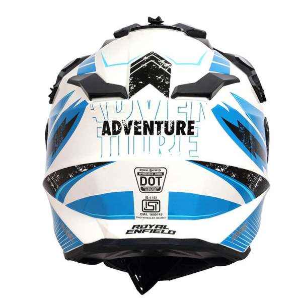 Royal Enfield Optimus Dual Sport Helmet Scuffed Gloss White