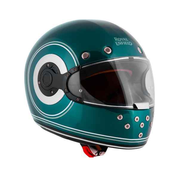 Royal Enfield RF1 FF Meteor Ring ID ABS Gloss Petrol Green Helmet