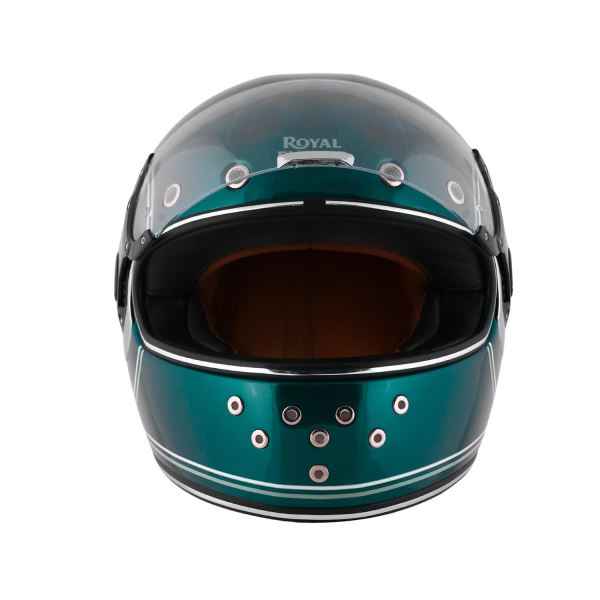 Royal Enfield RF1 FF Meteor Ring ID ABS Gloss Petrol Green Helmet