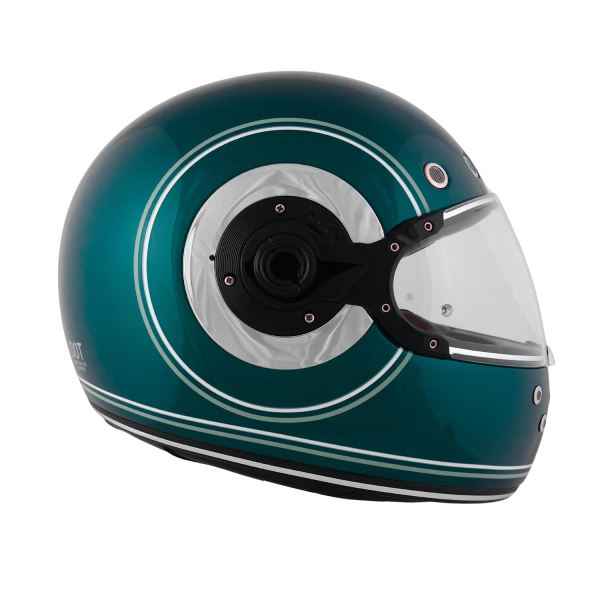 Royal Enfield RF1 FF Meteor Ring ID ABS Gloss Petrol Green Helmet